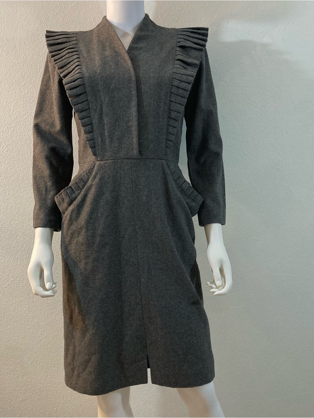 Salvatore Ferragamo Vintage 1980’s Wool Dress